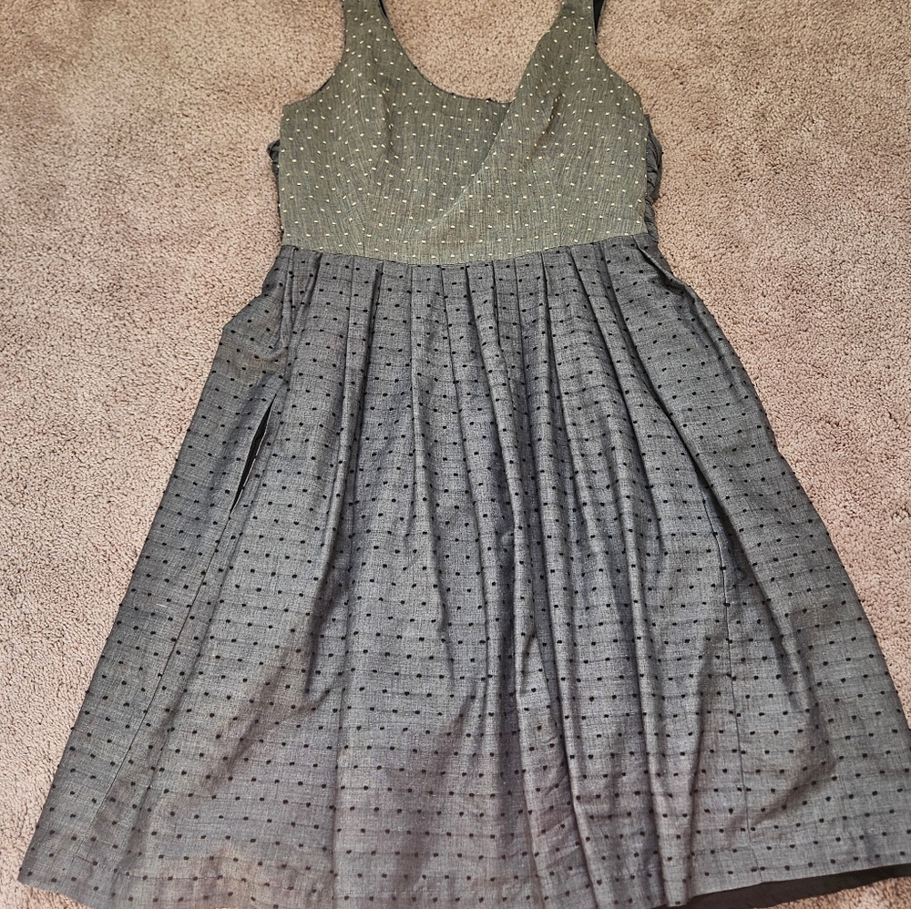Corey Lynn Calter Vintage Inspired Fit Flare Polka Dot Anthropologie Dress 10 - Picture 6 of 7